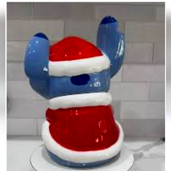 Disney Stitch Christmas holiday 2023 cookie jar new - Picture 2 of 2